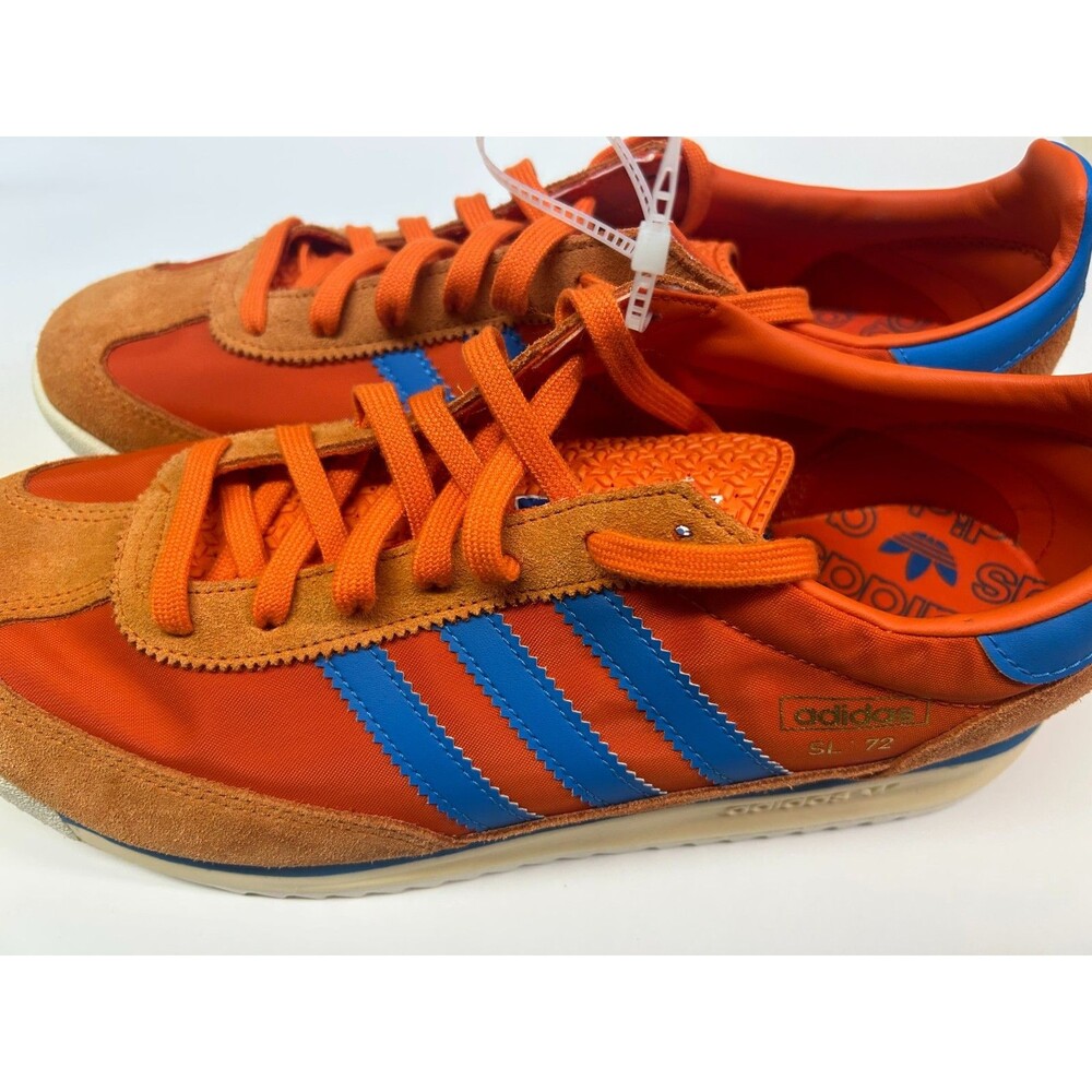 Adidas SL 72 RS Shoes Mens 10.5 Orange Blue Rare Retro Trainers JS0748 Classic - Picture 4 of 6